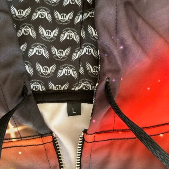 Setting Night Unisex Zip-Up Hoodie - Picture 3 of 3